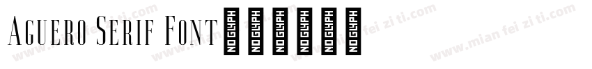 Aguero Serif Font字体转换